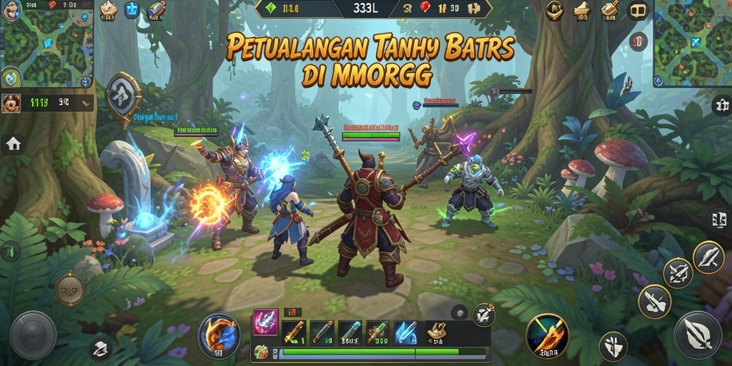 Screenshot gameplay 33L yang menampilkan pertarungan epik dalam MMORPG.