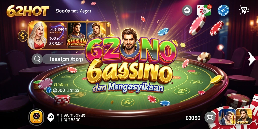 Tampilan gameplay Kasino yang menarik di 62HOT.