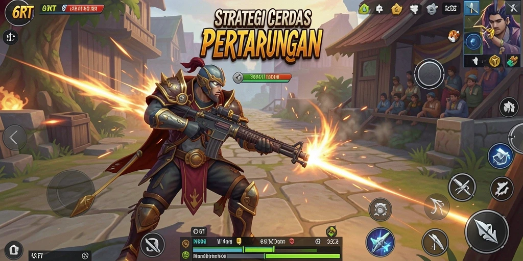 Tampilan gameplay 6RT yang mendebarkan dan penuh strategi.
