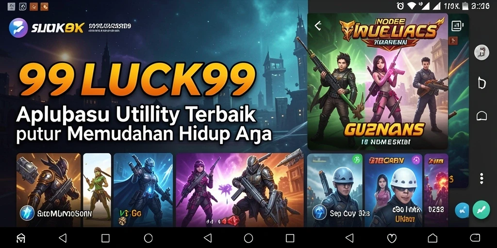 Tampilan utama aplikasi 99LUCK99 yang intuitif dan fungsional.