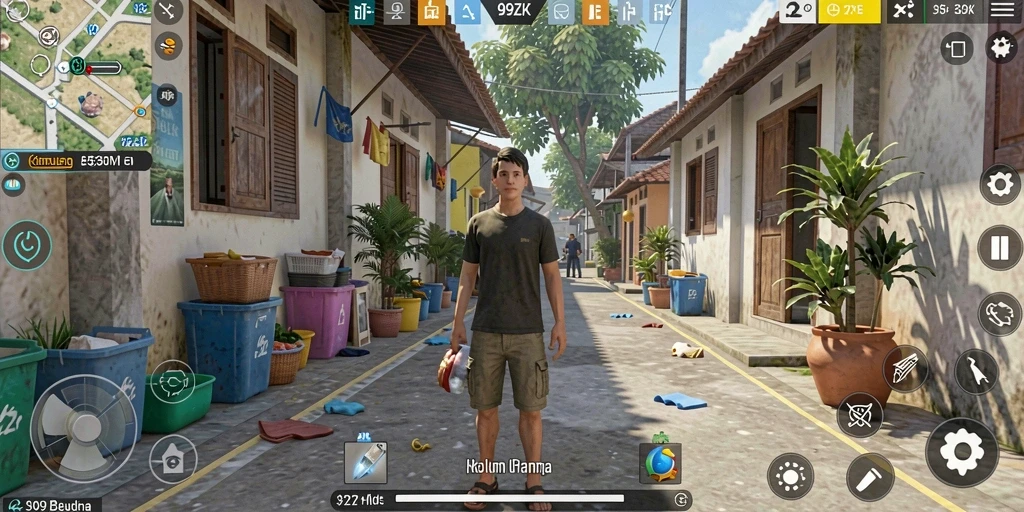 Screenshot gameplay 99ZK menampilkan aktivitas simulasi yang seru.