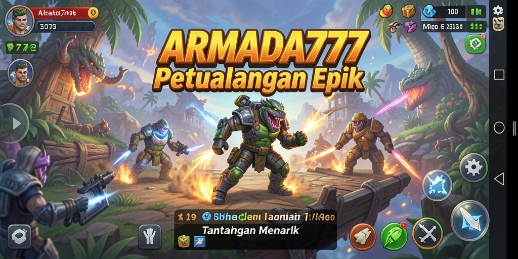 Menampilkan aksi mendebarkan dalam gameplay petualangan.