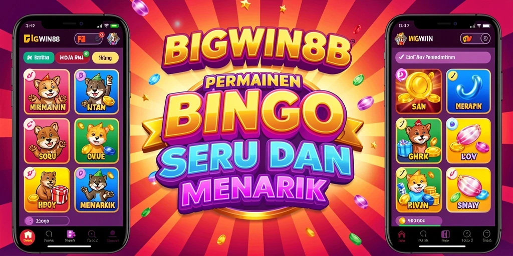 Tampilan utama permainan Bingo yang menarik dan interaktif.