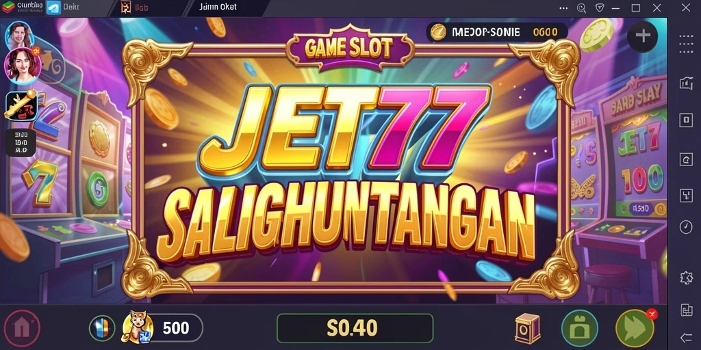 Tangkapan layar JET77 menunjukkan tampilan gameplay Slot yang memukau.