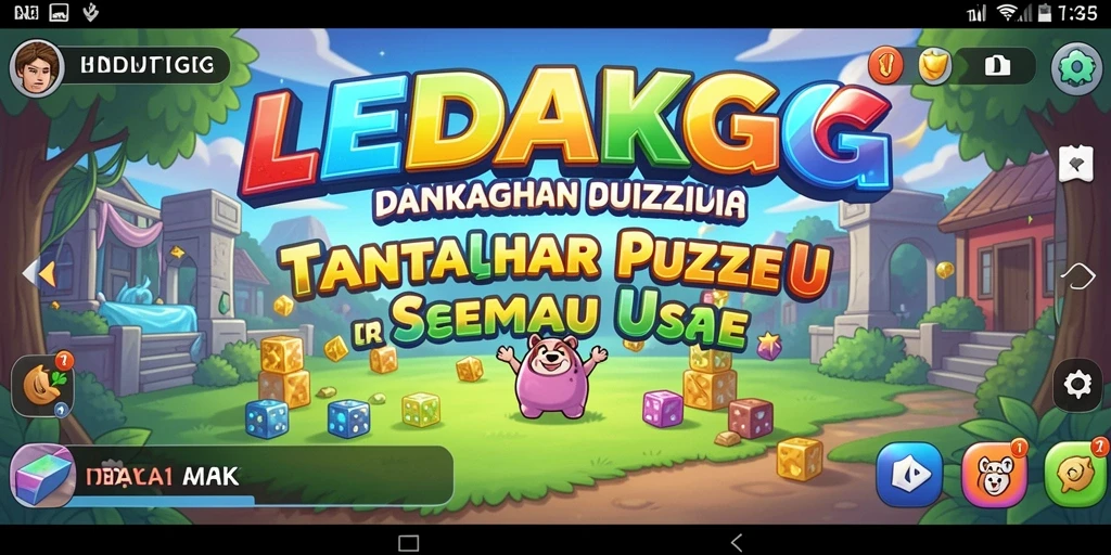 Tampilan gameplay menarik dan penuh tantangan dari LEDAKGG.