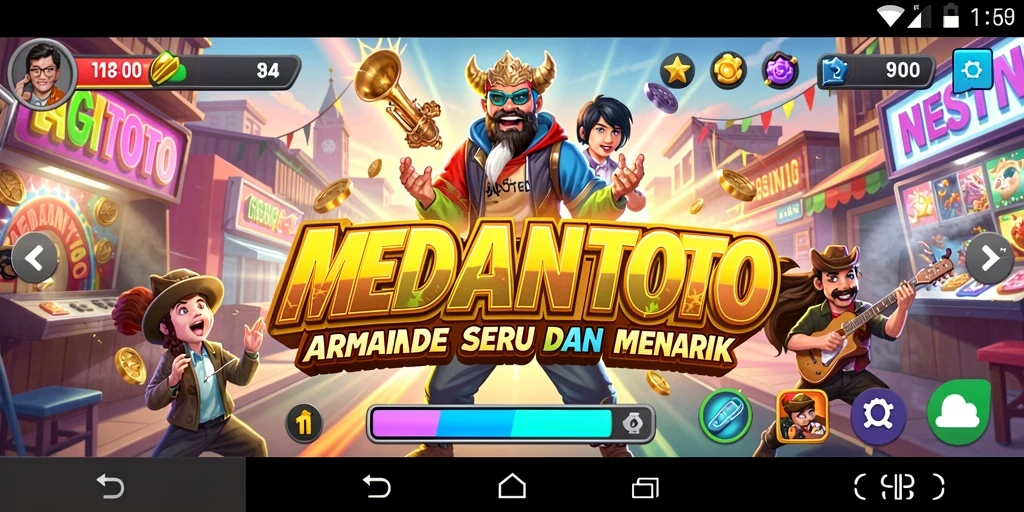 Tampilan gameplay seru dari MEDANTOTO dengan berbagai tantangan menarik.