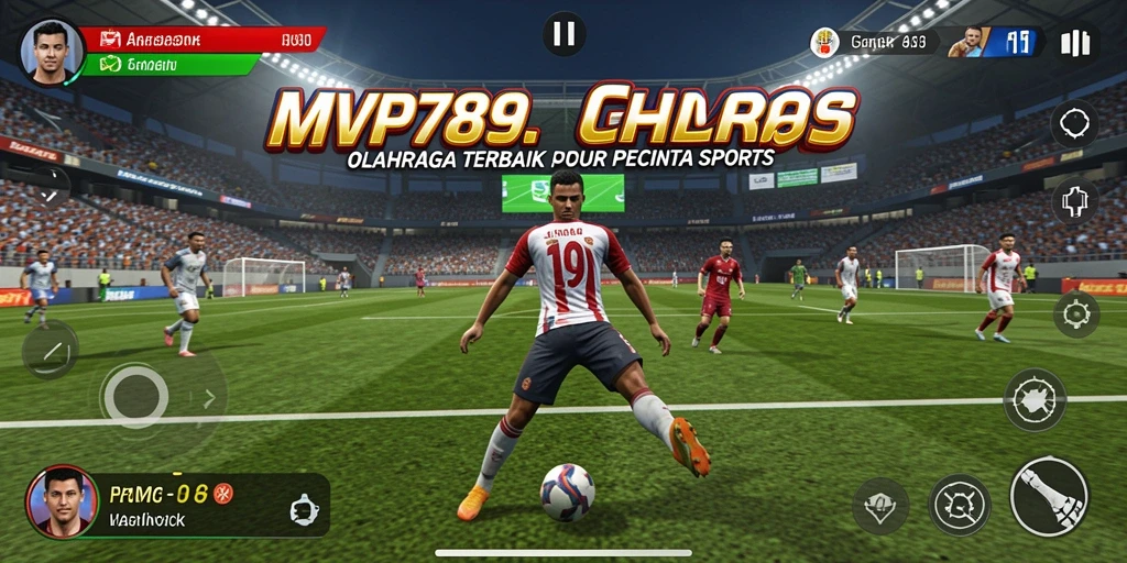 Tampilan gameplay seru dalam MVP789 yang menampilkan aksi olahraga mendebarkan.