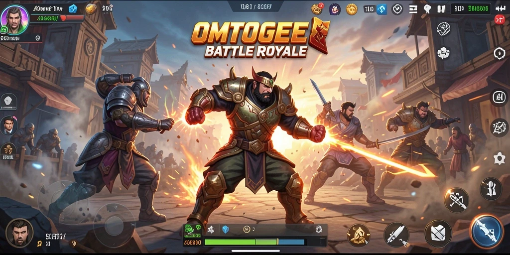 Gameplay seru dari OMTOGEL dalam pertarungan Battle Royale.
