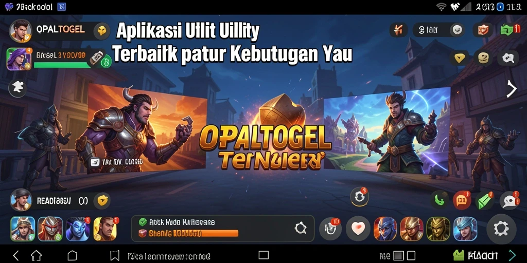 Tampilan utama OPALTOGEL dengan fitur utilitas yang mudah digunakan.