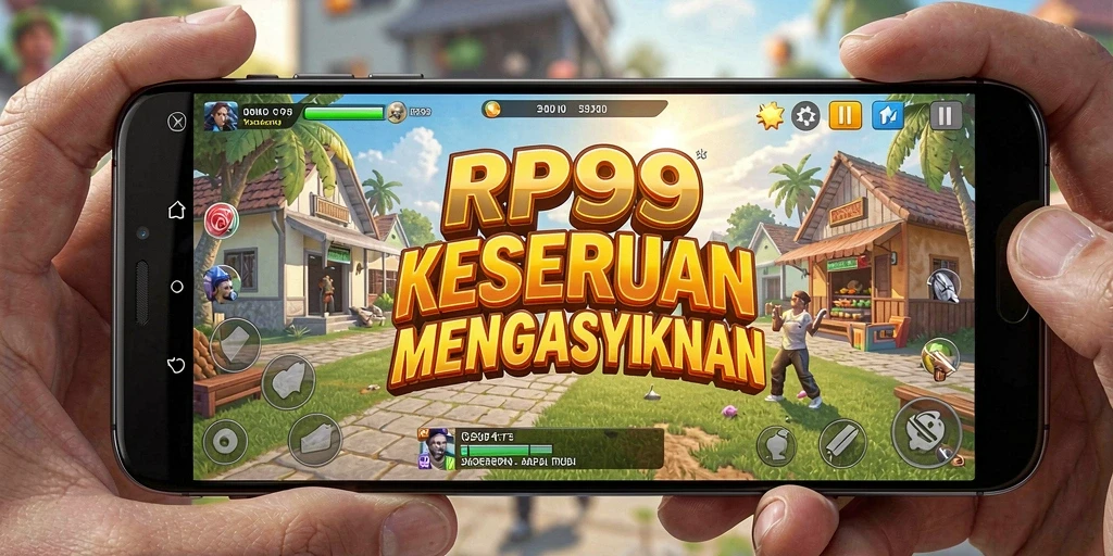 Tangkapan layar utama RP99 menunjukkan gameplay Casual yang seru dan interaktif.