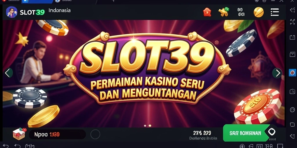Tampilan gameplay SLOT39 dengan berbagai tema menarik dan animasi halus.