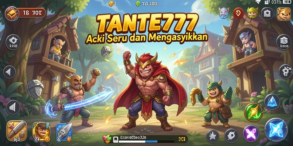 Tampilan gameplay seru dan mendebarkan di TANTE777.