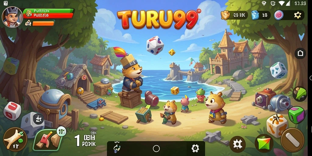 Tampilan gameplay TURU99 yang seru dan penuh tantangan Puzzle.