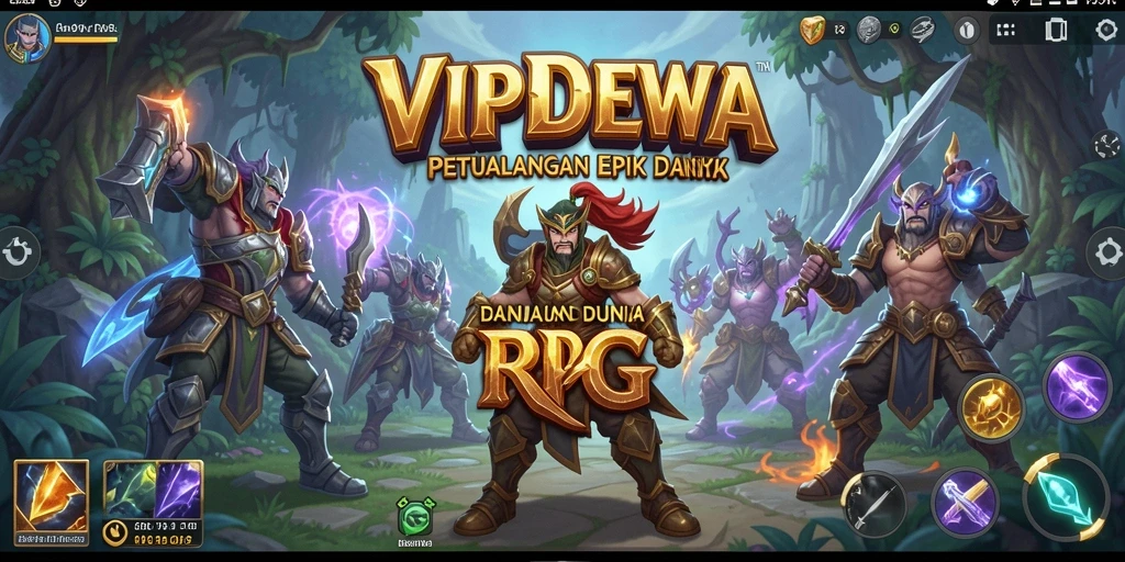 Screenshot gameplay RPG VIPDEWA yang menakjubkan dan penuh aksi.