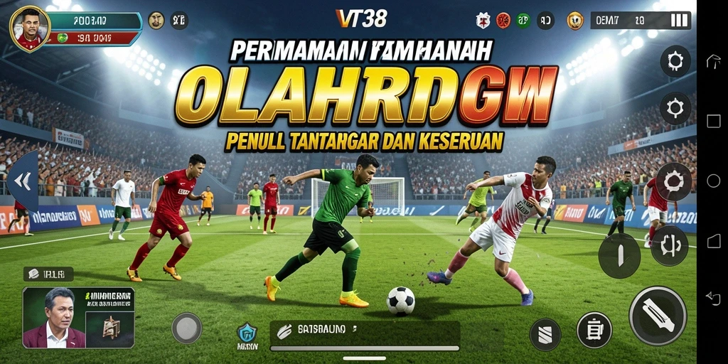 Tampilan gameplay VT38 dengan aksi olahraga yang mendebarkan.