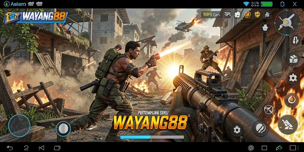 Tampilan gameplay seru dari game TPS WAYANG88.